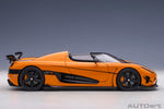 AutoArt Koenigsegg Agera RS - Cone Orange / Carbon with Black accents 1:18 model