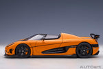 AutoArt Koenigsegg Agera RS - Cone Orange / Carbon with Black accents 1:18 model
