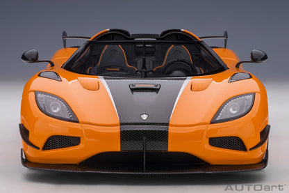 AutoArt Koenigsegg Agera RS - Cone Orange / Carbon with Black accents 1:18 Modell - Artexio