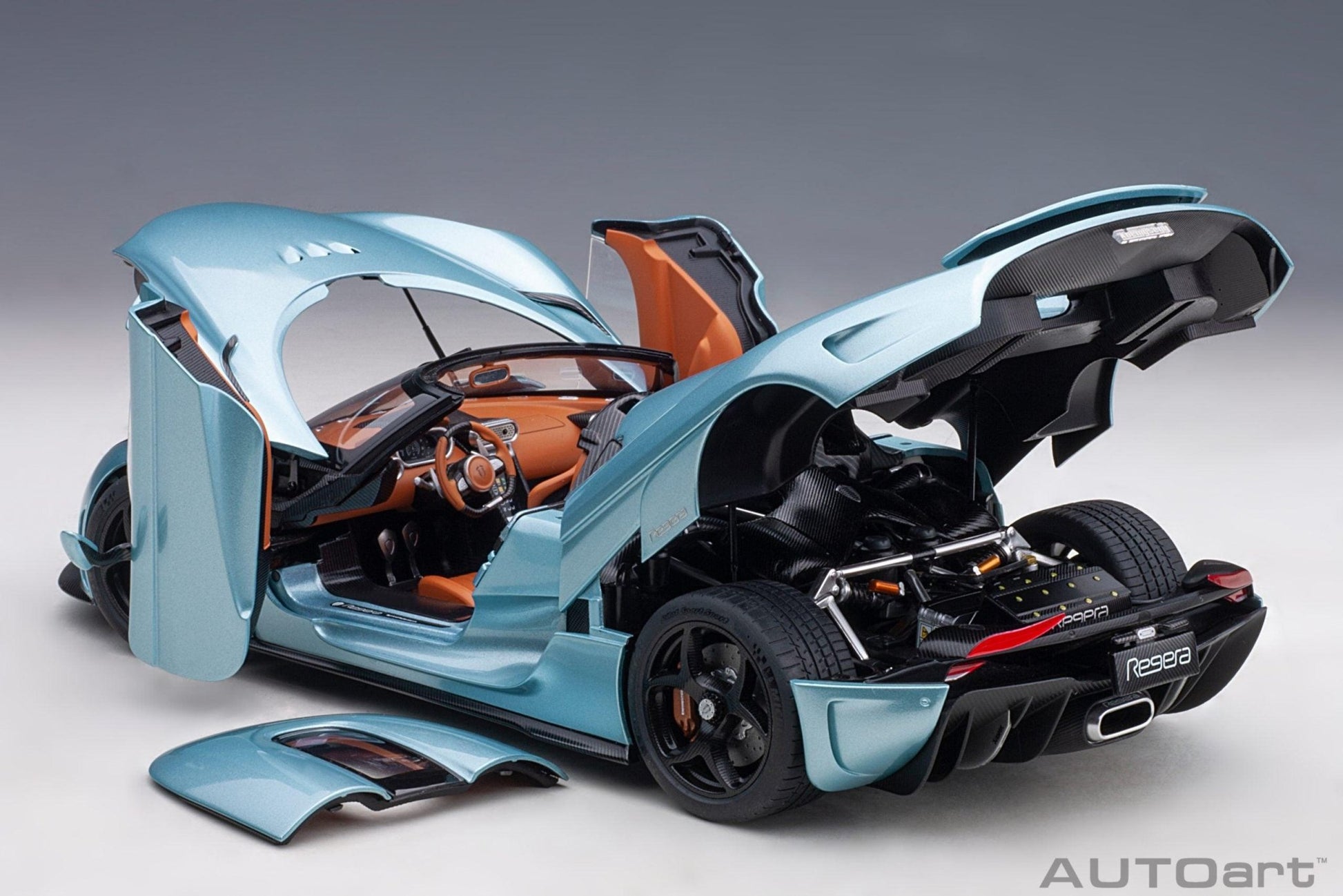 AutoArt Koenigsegg Regera - Horizon Blue 1:18 Modell - Artexio