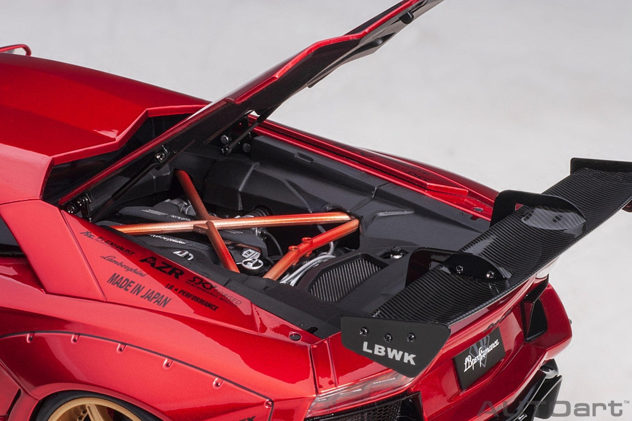 AutoArt Lamborghini Aventador Liberty Walk - Hyper Red 1:18 model