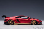 AutoArt Lamborghini Aventador Liberty Walk LB - Works - Hyper Red with Gold accents 1:18 Modell