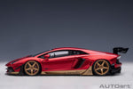 AutoArt Lamborghini Aventador Liberty Walk LB - Works - Hyper Red with Gold accents 1:18 Modell