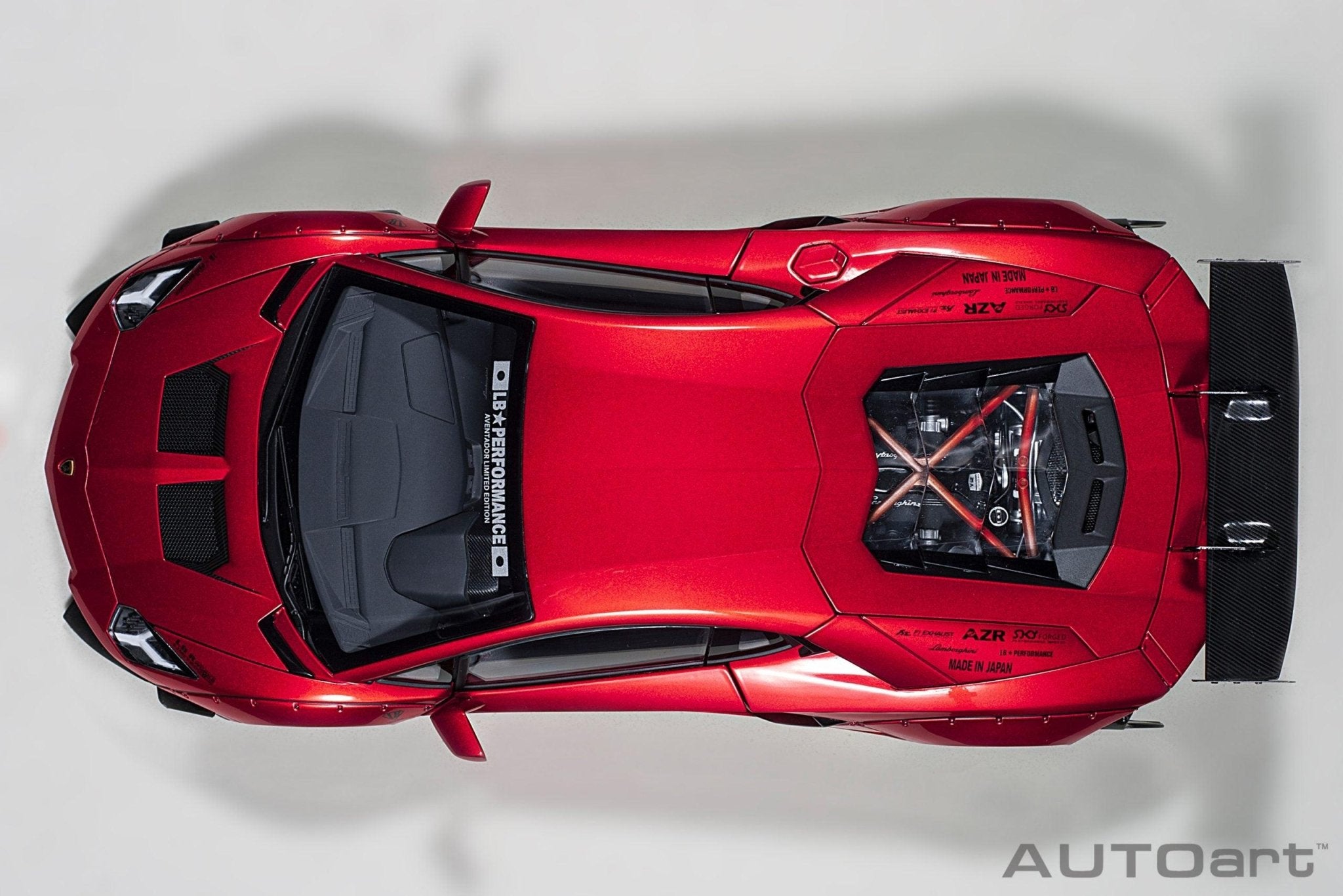 AutoArt Lamborghini Aventador Liberty Walk - Hyper Red 1:18 model