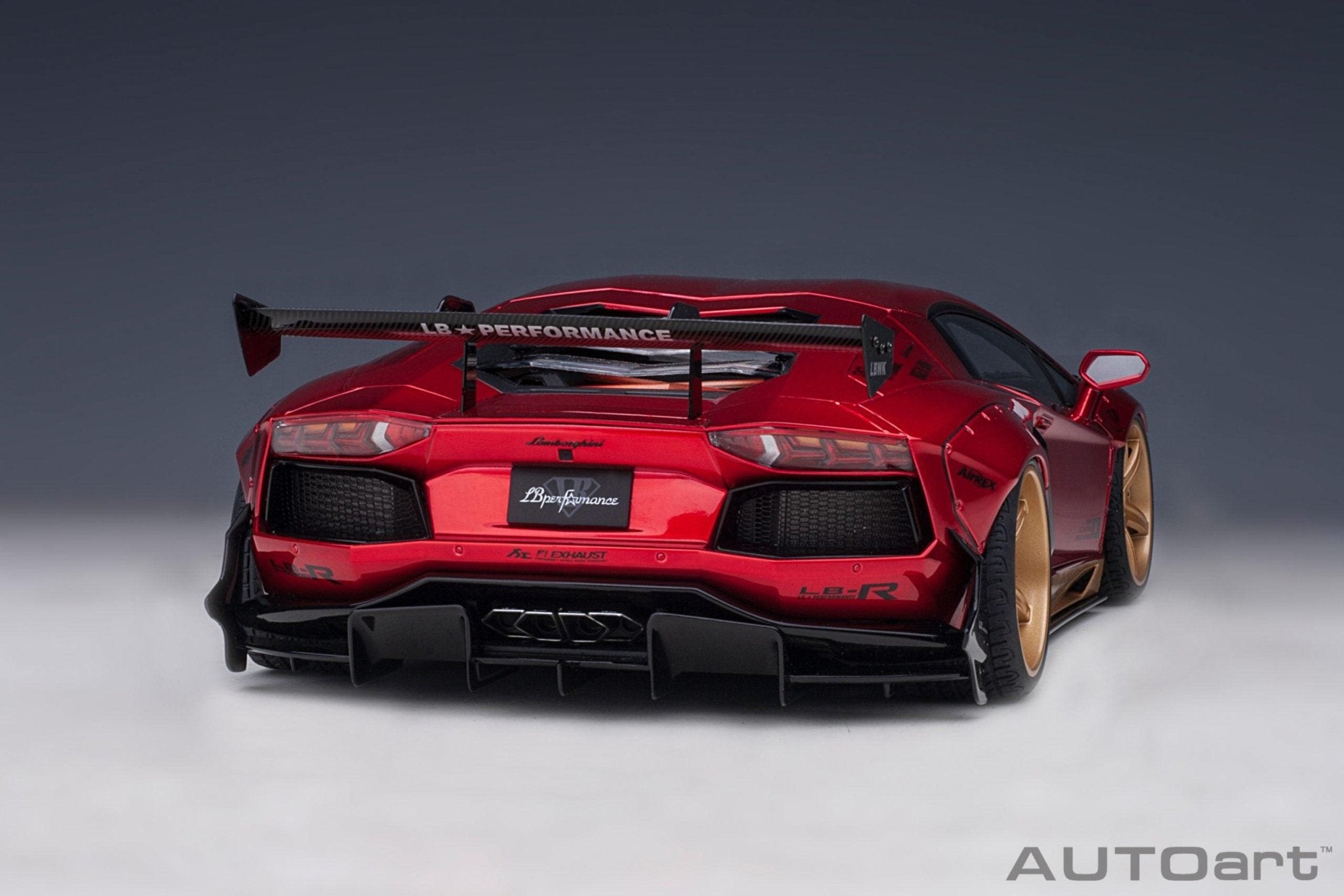 AutoArt Lamborghini Aventador Liberty Walk - Hyper Red 1:18 model