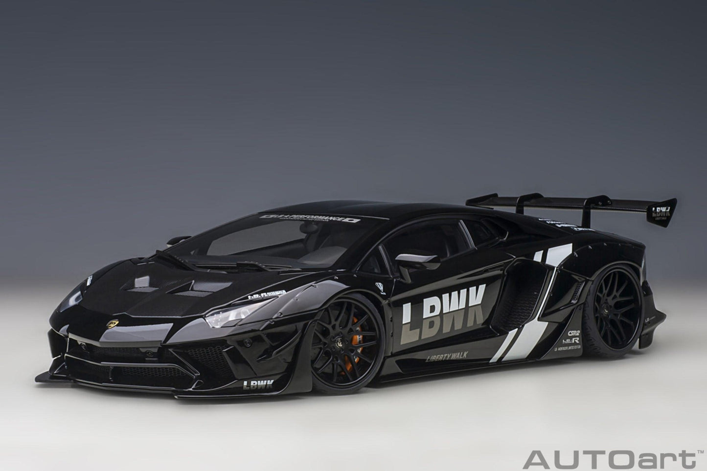 AutoArt Lamborghini Aventador Liberty Walk LB - Works Limited Edition - LBWK Livery 1:18 Modell - Artexio