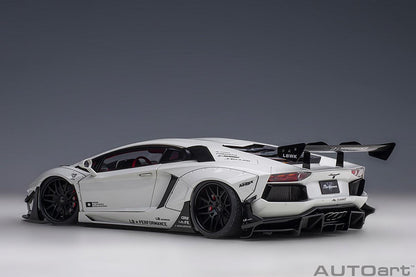 AutoArt Lamborghini Aventador Liberty Walk LB - Works Limited Edition - Metallic White 1:18 Modell - Artexio