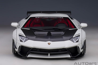 AutoArt Lamborghini Aventador Liberty Walk LB - Works Limited Edition - Metallic White 1:18 Modell - Artexio