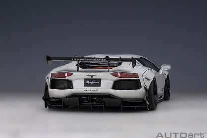 AutoArt Lamborghini Aventador Liberty Walk LB - Works Limited Edition - Metallic White 1:18 Modell - Artexio