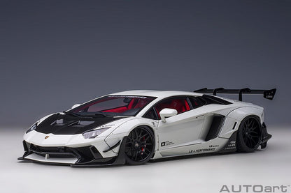 AutoArt Lamborghini Aventador Liberty Walk LB - Works Limited Edition - Metallic White 1:18 Modell - Artexio