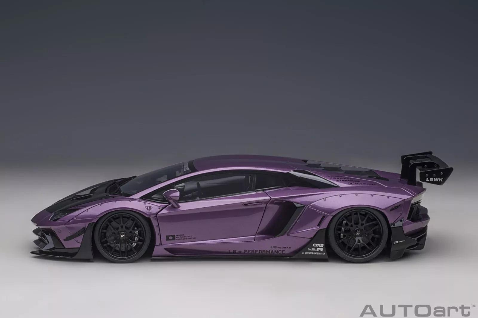 AutoArt Lamborghini Aventador Liberty Walk LB - Works Limited Edition - Viola SE30 1:18 Modell