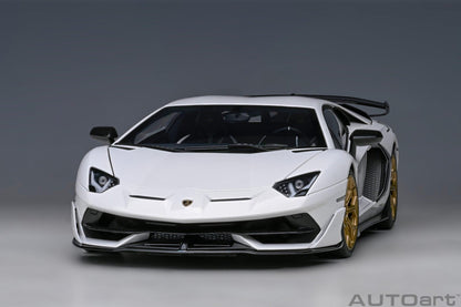 AutoArt Lamborghini Aventador SVJ - Bianco Asopo 1:18 Modell - Artexio