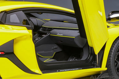 AutoArt Lamborghini Aventador SVJ - Giallo Tenerife 1:18 Modell - Artexio