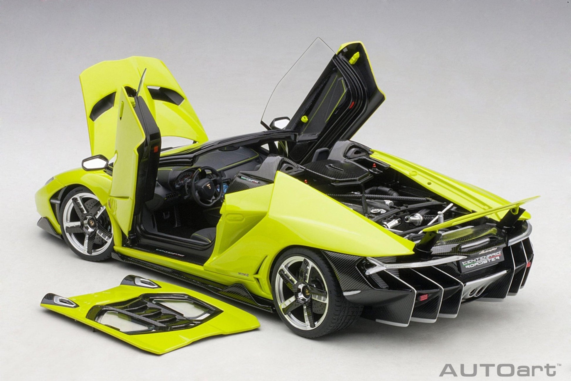 AutoArt Lamborghini Centenario Roadster - Verde Scandal/Solid Light Green 1:18 Modell - Artexio