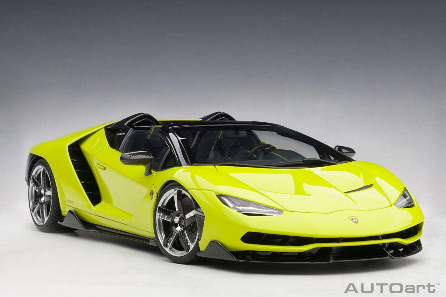 AutoArt Lamborghini Centenario Roadster - Verde Scandal/Solid Light Green 1:18 Modell - Artexio