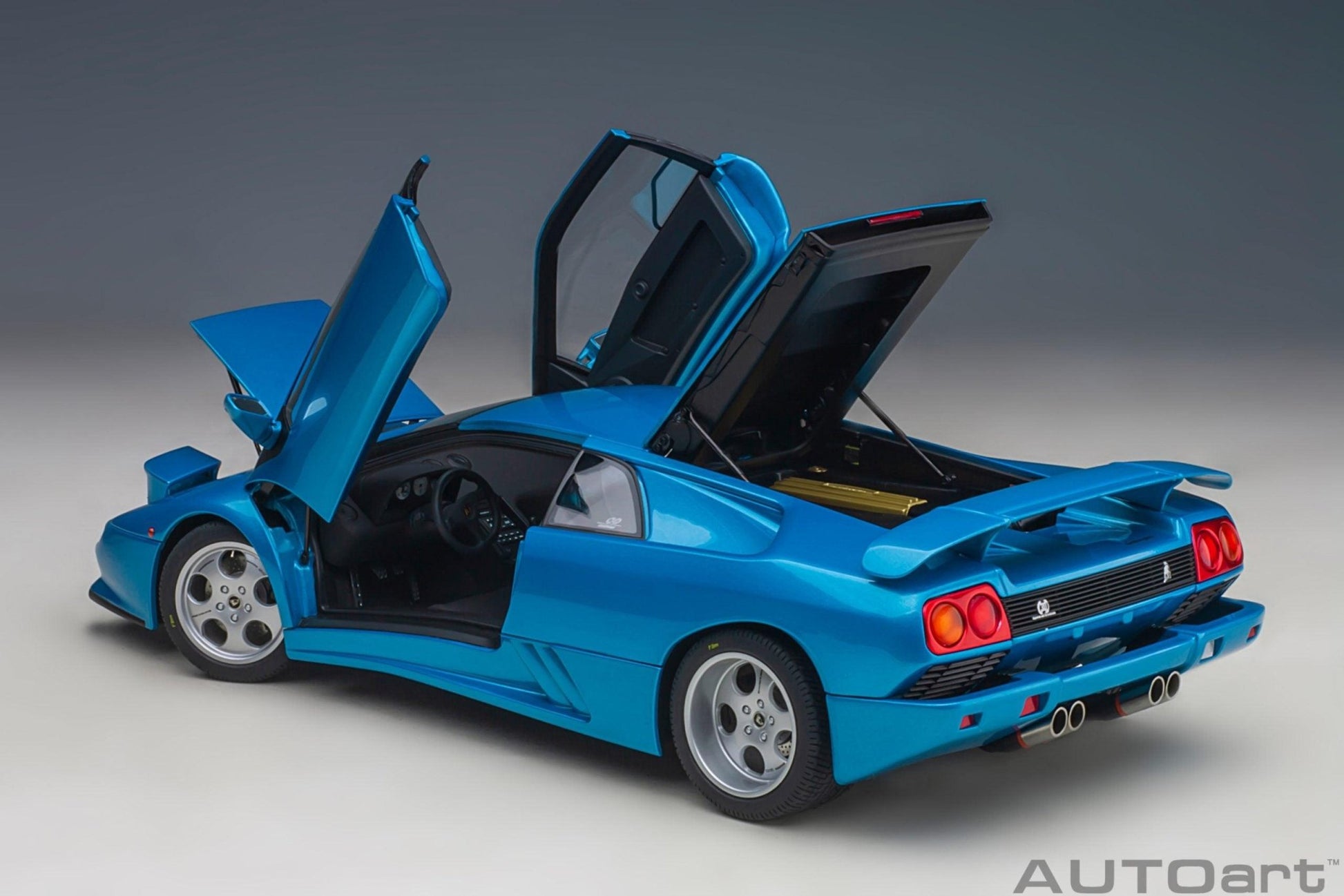 AutoArt Lamborghini Diablo SE 30th Anniversary Edition - Blu Sirena 1:18 Modell - Artexio