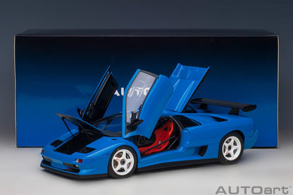 AutoArt Lamborghini Diablo SV - R - Blu Le Mans 1:18 Modell - Artexio