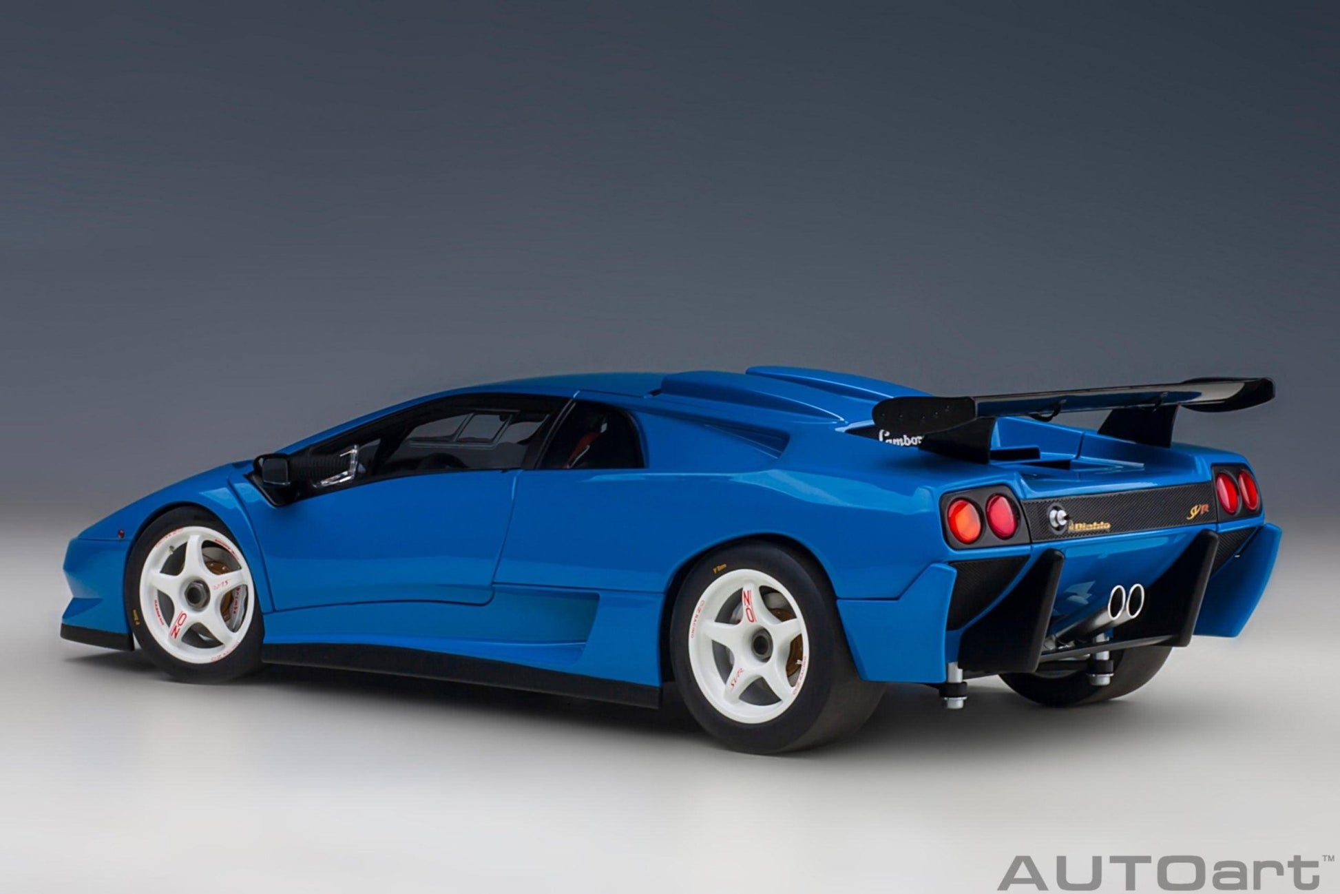 AutoArt Lamborghini Diablo SV - R - Blu Le Mans 1:18 Modell - Artexio