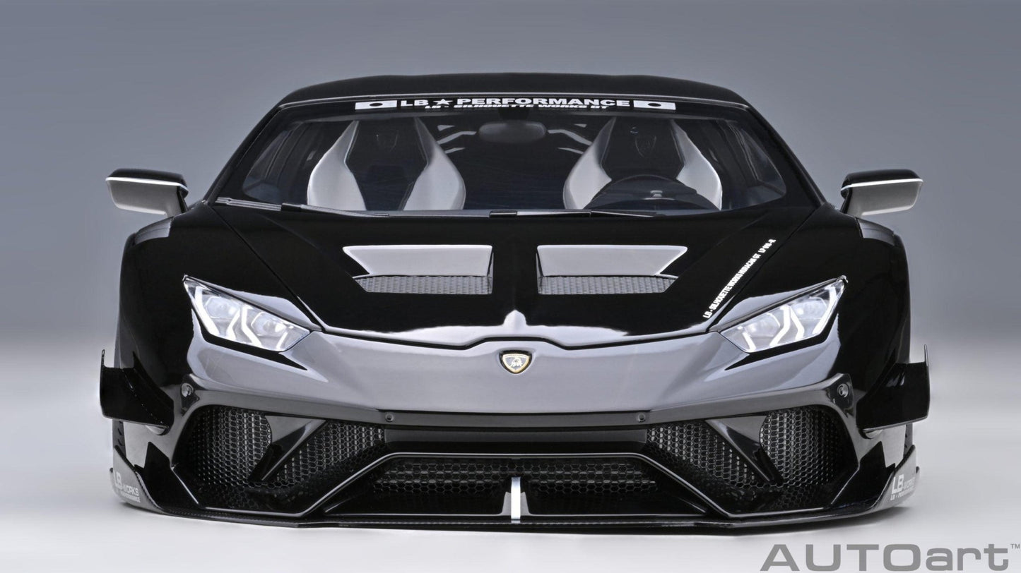 AutoArt Lamborghini Huracan GT Liberty Walk LB Silhouette - Black 1:18 Modell - Artexio