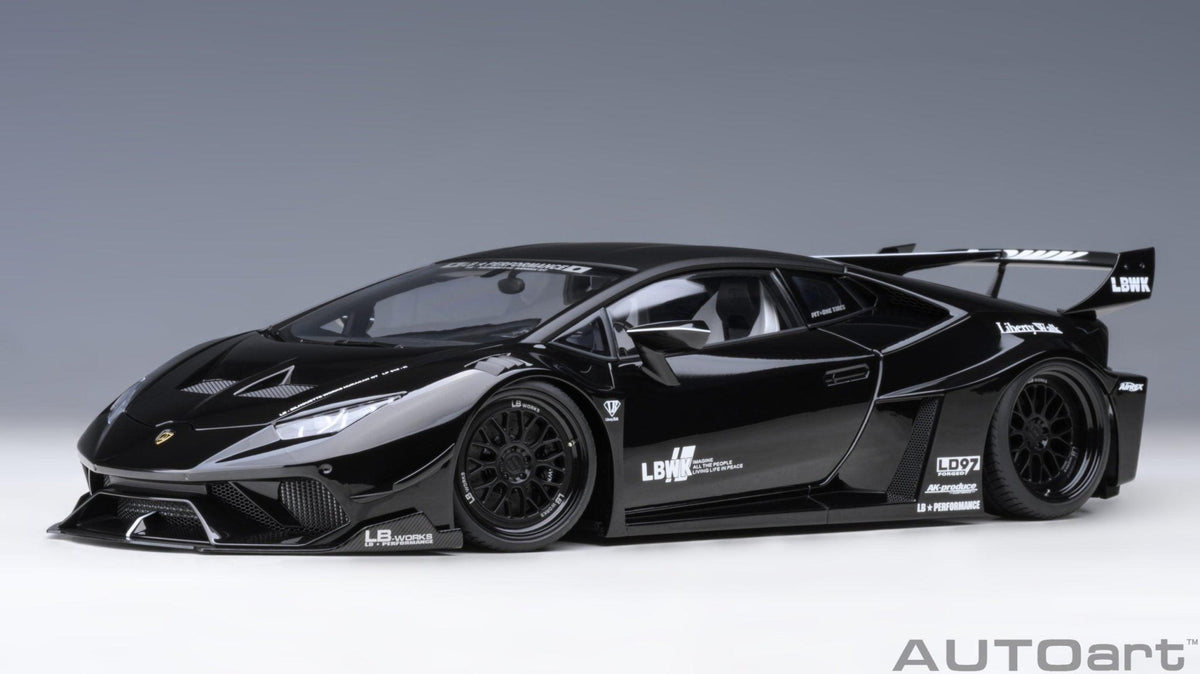 AutoArt Lamborghini Huracan GT Liberty Walk LB Silhouette - Black 1:18 Modell