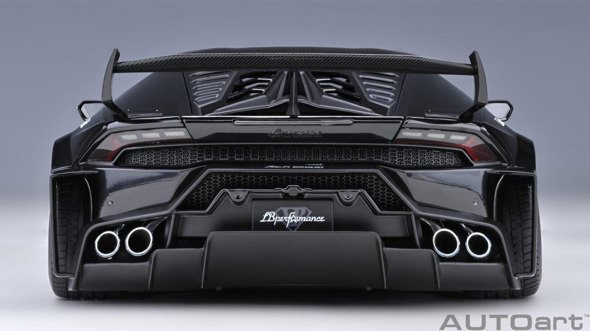 AutoArt Lamborghini Huracan GT Liberty Walk LB Silhouette - Black 1:18 Modell - Artexio