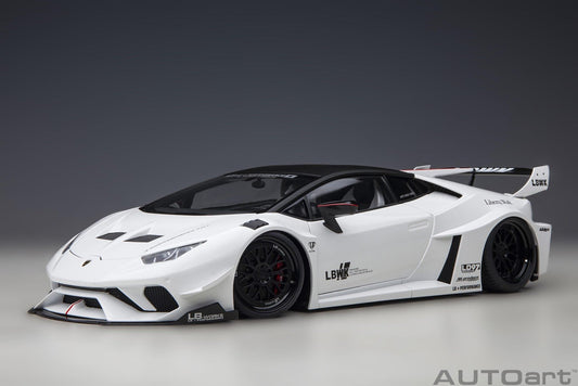 AutoArt Lamborghini Huracan GT Liberty Walk LB Silhouette - White 1:18 Modell - Artexio