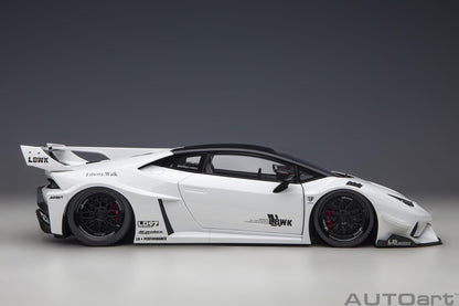 AutoArt Lamborghini Huracan GT Liberty Walk LB Silhouette - White 1:18 Modell - Artexio