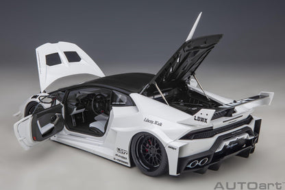 AutoArt Lamborghini Huracan GT Liberty Walk LB Silhouette - White 1:18 Modell - Artexio