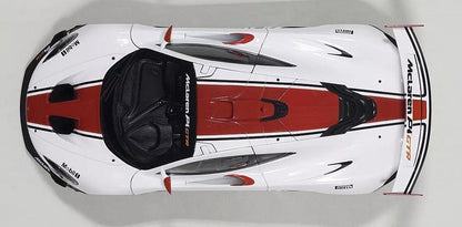 AutoArt McLAREN P1 GTR - Gloss White/Red Stripes) 1:18 Modell - Artexio