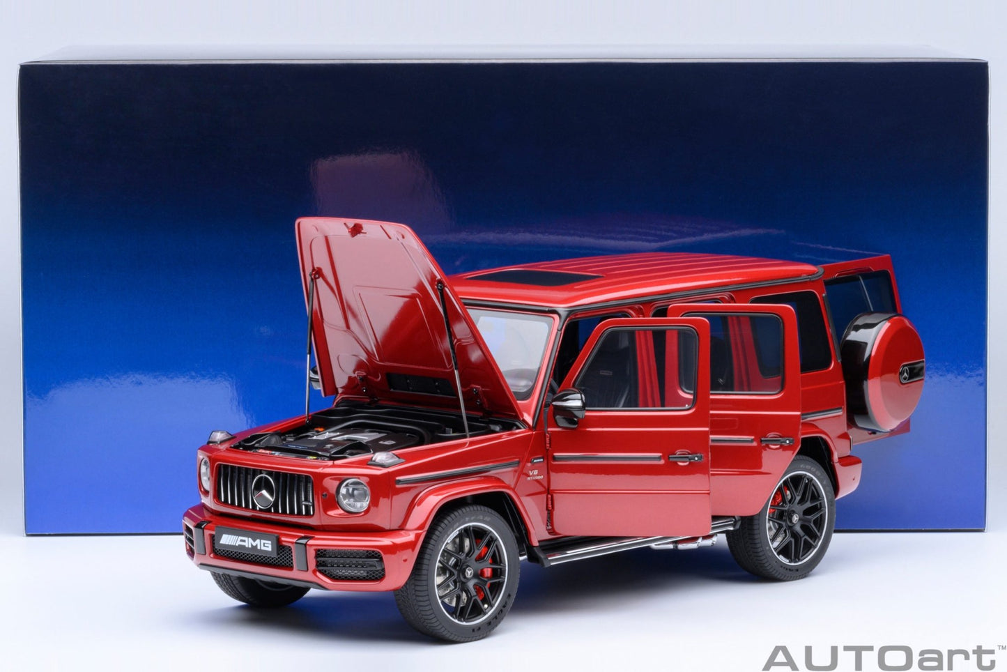 AutoArt Mercedes - AMG G63 2019 (Designo Cardinal Red Metallic) 1:18 Modell