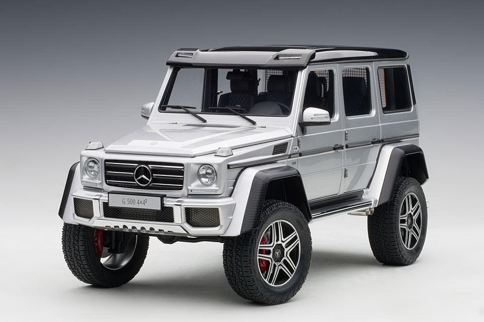 AutoArt Mercedes - Benz G500 4×4² - Iridium Silver Metallic 1:18 Modell - Artexio