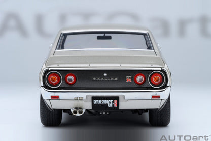AutoArt Nissan Skyline 2000 GT-R (KPGC110) Tuned version Silver 1:18 Modell