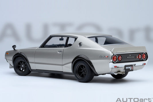AutoArt Nissan Skyline 2000 GT-R (KPGC110) Tuned version Silver 1:18 Modell