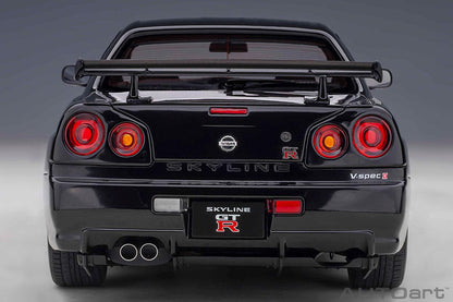 AutoArt Nissan Skyline GT - R (R34) V - spec II - Black Pearl 1:18 Modell - Artexio