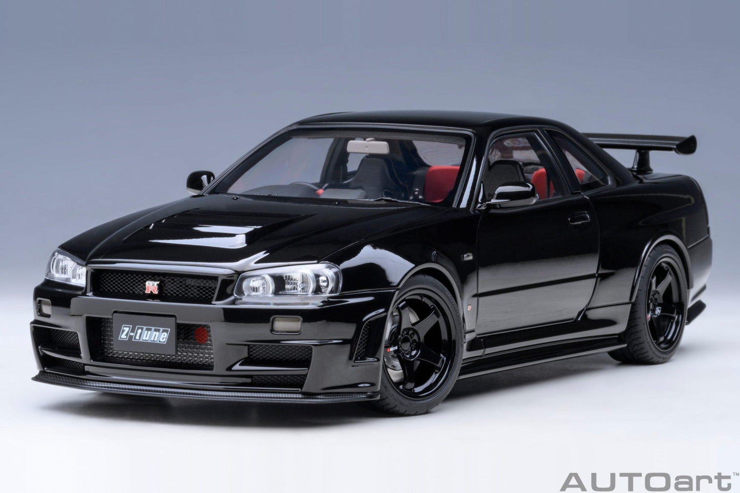 AutoArt Nissan Skyline GT - R (R34) Z - tune - Black Pearl 1:18 Modell - Artexio