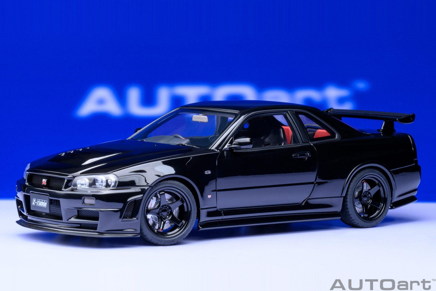 AutoArt Nissan Skyline GT - R (R34) Z - tune - Black Pearl 1:18 Modell - Artexio