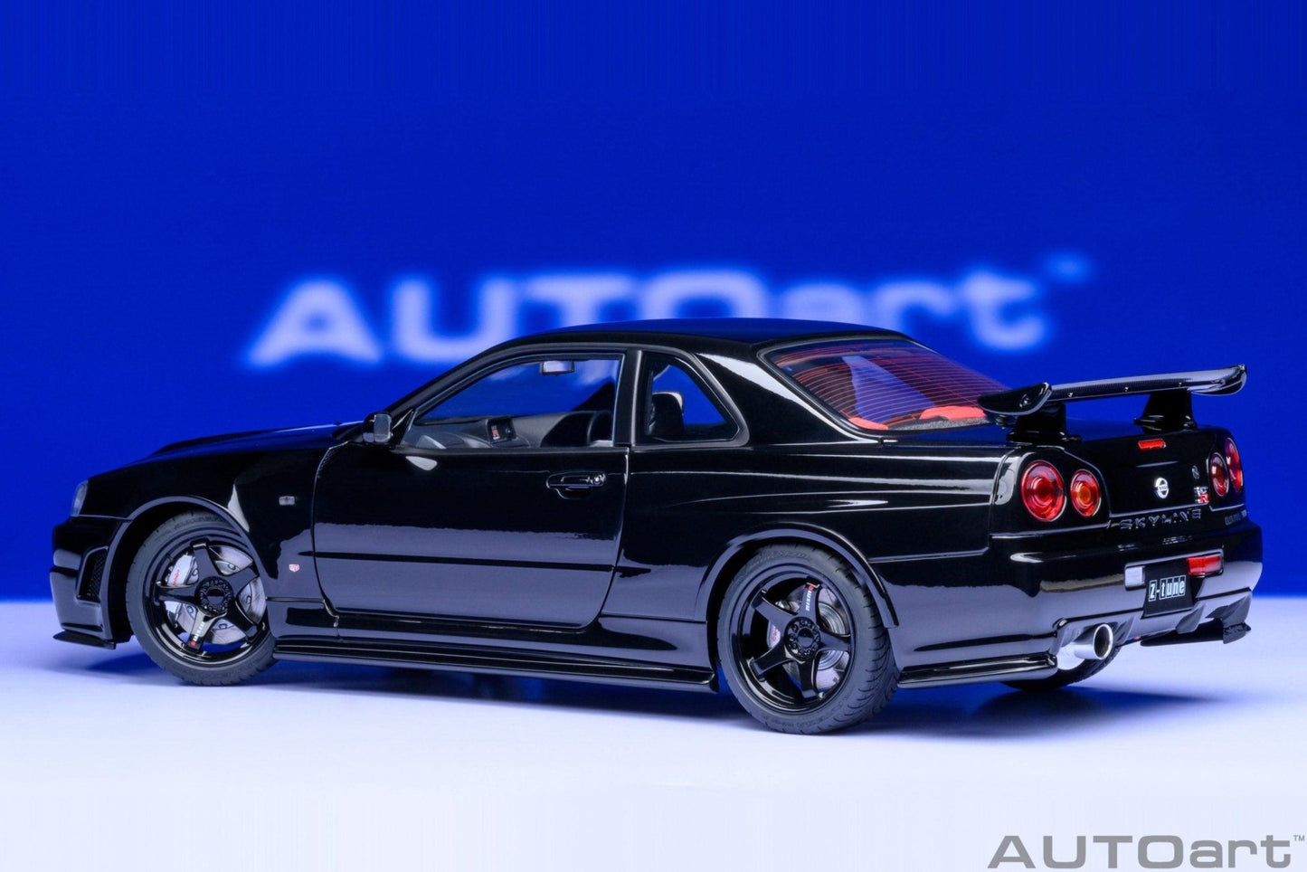 AutoArt Nissan Skyline GT - R (R34) Z - tune - Black Pearl 1:18 Modell - Artexio