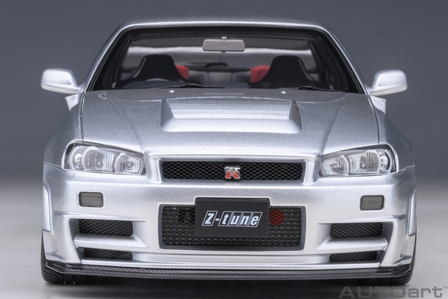 AutoArt Nissan Skyline GT - R (R34) Z - tune - Z - tune Silver 1:18 Modell - Artexio