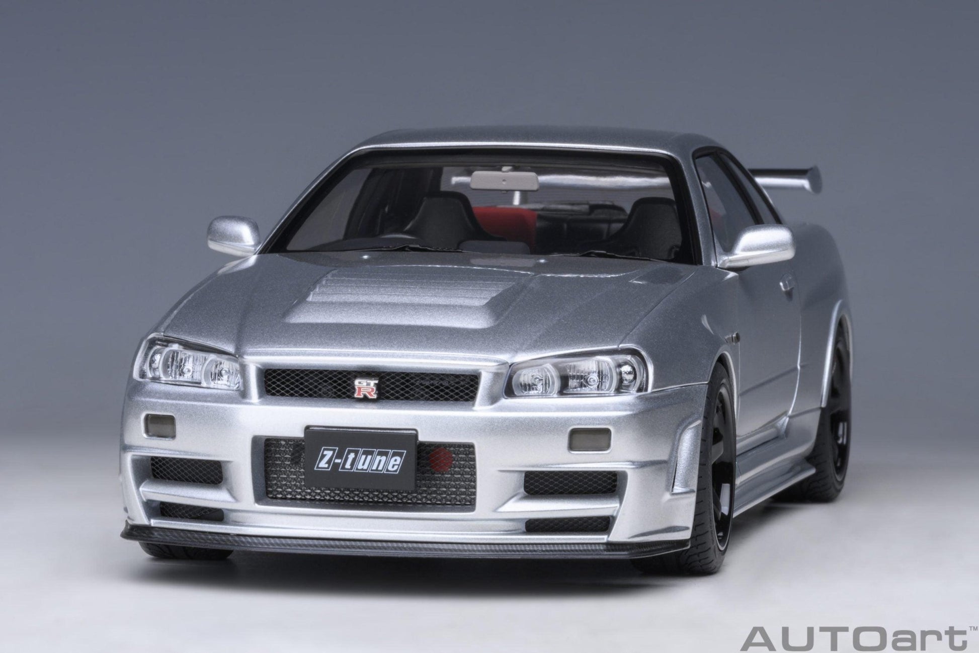 AutoArt Nissan Skyline GT - R (R34) Z - tune - Z - tune Silver 1:18 Modell - Artexio