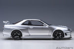 AutoArt Nissan Skyline GT - R (R34) Z - tune - Z - tune Silver 1:18 Modell