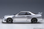 AutoArt Nissan Skyline GT - R (R34) Z - tune - Z - tune Silver 1:18 Modell