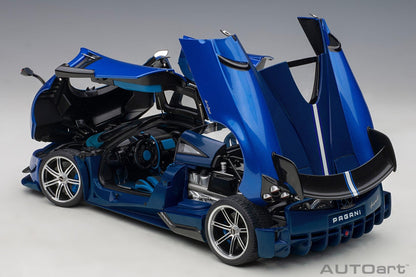 AutoArt Pagani Huayra BC - Blue Francia/Carbon 1:18 Modell - Artexio