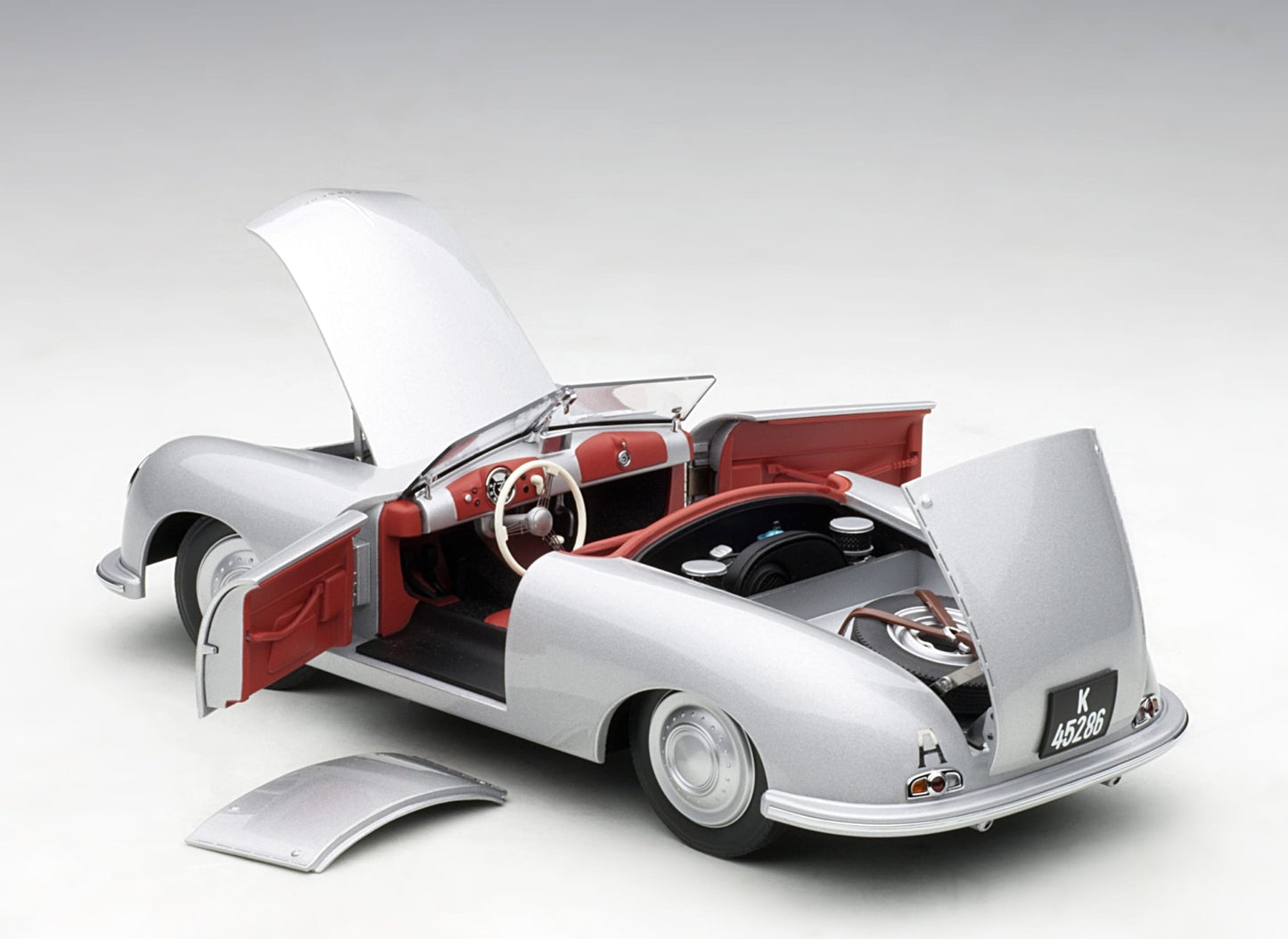 AutoArt Porsche 356 Number 1 - Silver 1:18 Modell - Artexio