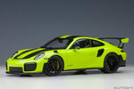 AutoArt Porsche 911 (991.2) GT2 RS Weissach Package - Acid Green 1:18 model