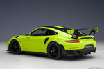 AutoArt Porsche 911 (991.2) GT2 RS Weissach Package - Acid Green 1:18 model