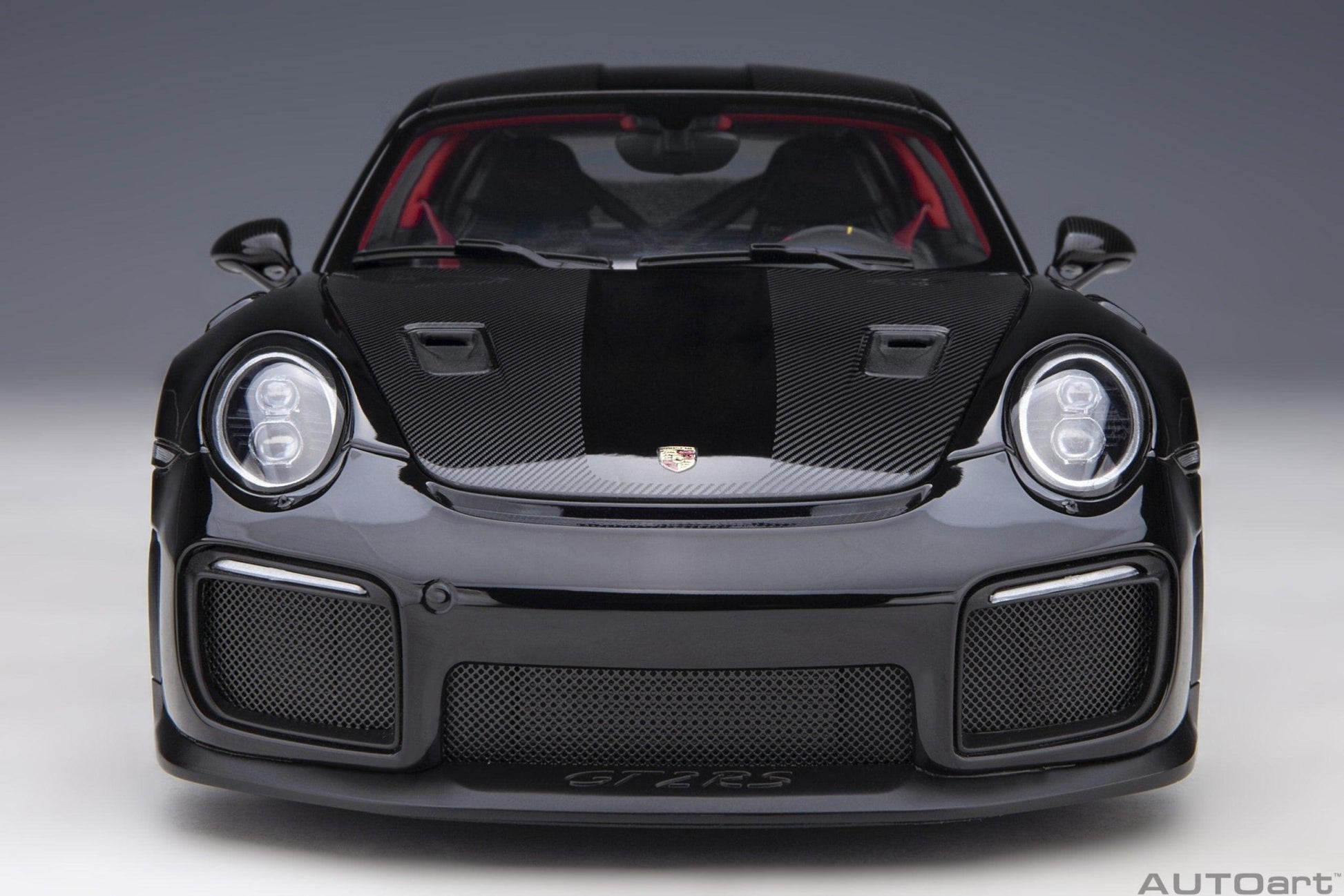 AutoArt Porsche 911 (991.2) GT2 RS Weissach Package - Black 1:18 Modell - Artexio