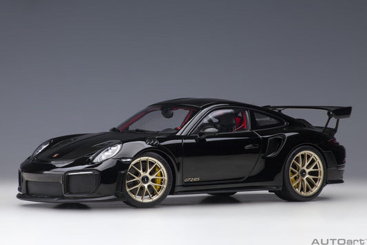 AutoArt Porsche 911 (991.2) GT2 RS Weissach Package - Black 1:18 Modell - Artexio