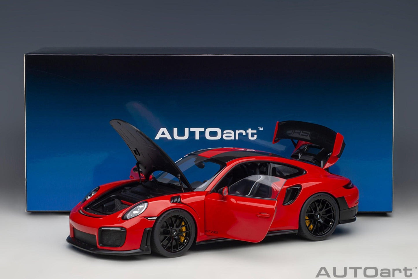 AutoArt Porsche 911 (991.2) GT2 RS Weissach Package - Guards Red 1:18 Modell - Artexio