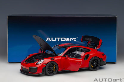 AutoArt Porsche 911 (991.2) GT2 RS Weissach Package - Guards Red 1:18 Modell - Artexio