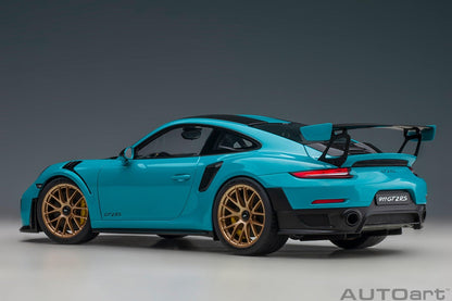 AutoArt Porsche 911 (991.2) GT2 RS Weissach Package - Miami Blue 1:18 Modell - Artexio